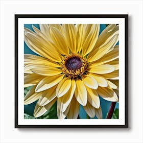 Yellow Dahlia Art Print