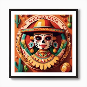 Mexican Day Of The Dead 9 Art Print