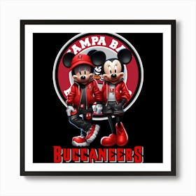 Mickey & Minnie Buckcaneers Art Print