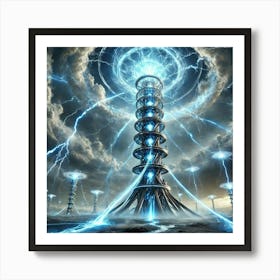 Aether Tower Energy Conduction Art Print