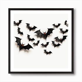 Halloween Bats Art Print