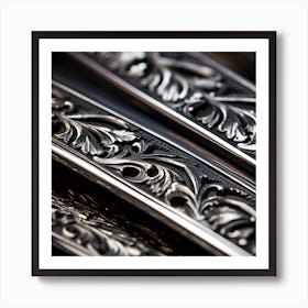 Close Up Of Silverware Art Print