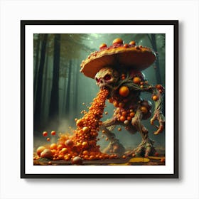 Mushroom Monster Art Print