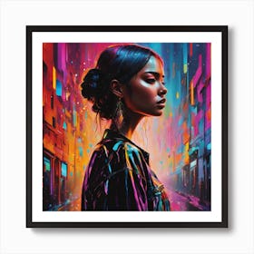 City girl Art Print