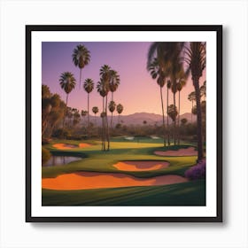 Golf in Cali Art Print