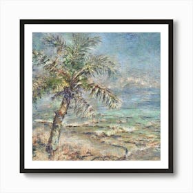 Palm Tree By The Sea Art Print