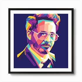 Robert Downey Jr Popart Art Print