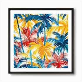 Tropical Palm Trees 4 Art Print