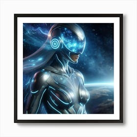 Aethera Super Heroine Art Print