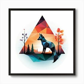 Fox In The Forest Art Print