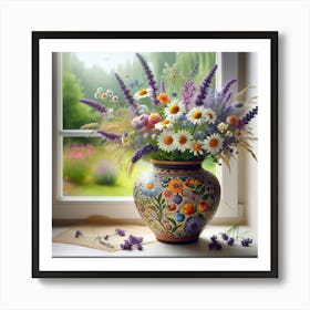 Flowers In A Vase 25 Art Print