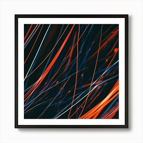 Abstract Light Lines 3 Art Print