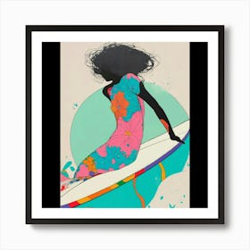 Surfer Girl Art Print