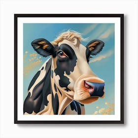 Cow Portrait Art Print