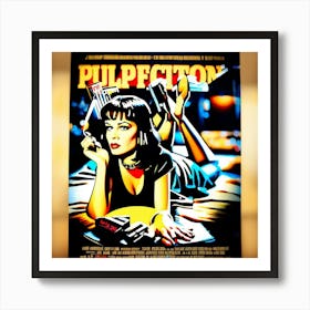 Pulp fiction movie poster Art Print