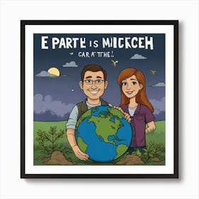 E Party Is Mickey Car Art Print