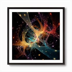 String Theory According To Ai By Csaba Fikker For Ai Art Depot 17 Art Print