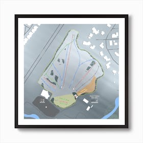 Snow Valley Ski Club Art Print