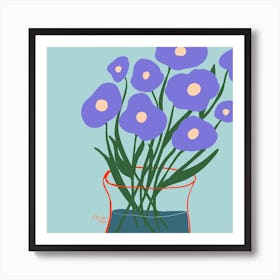 Purple Flowers 1 Art Print