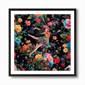 'Dance Of The Roses' Art Print