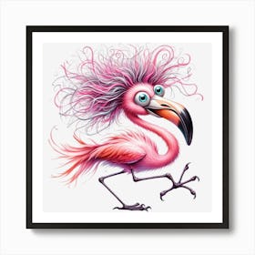 Pink Flamingo 8 Art Print