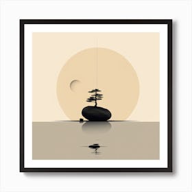 Tree In The Water 1 Art Print