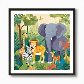 Zoo Animals 4 Art Print