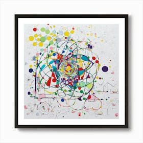 Abstract Swirl Line Doodle Art Print