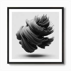 Abstract Black And White Art Art Print