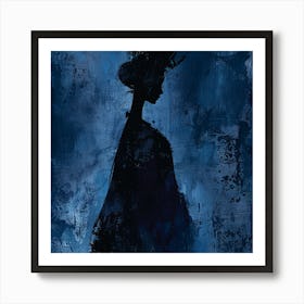 Silhouette Of A Woman Art Print