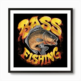 Bass Fishing 1 Art Print