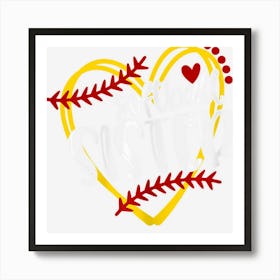 Softball Sister, Softball S And Girls Art Print