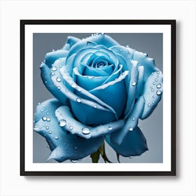 Blue Rose  Art Print