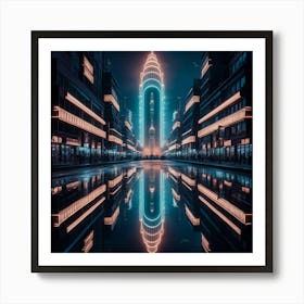 Futuristic Cityscape Art Print