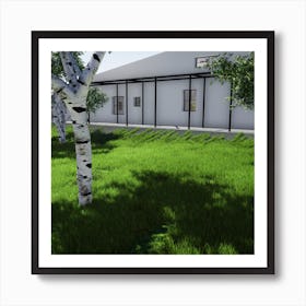 House In The Grass Art Print