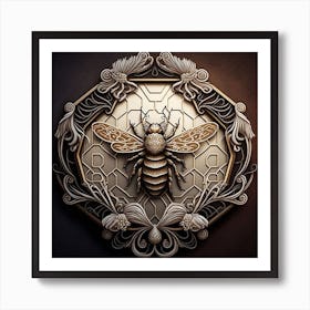 Bee dark  Art Print