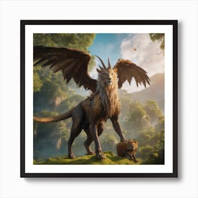 Dragon And The Hare Art Print