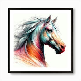 Creative Horse Visual 25 Art Print