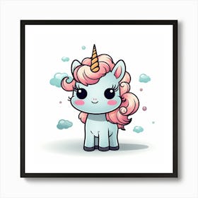 Cute Unicorn 480 Art Print