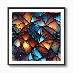 Broken Glass 11 Art Print