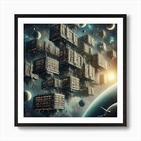 Spaceships Art Print