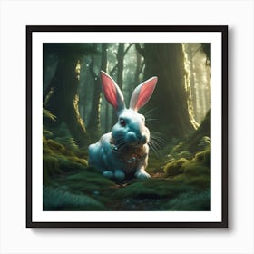 Rabbit In The Forest 39 Art Print