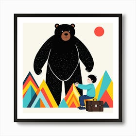 Bear In The Mountains 13 Art Print