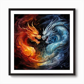 Dragons 4 Art Print