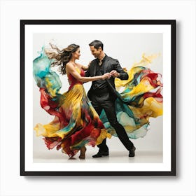 Elegant dancing 5 Art Print