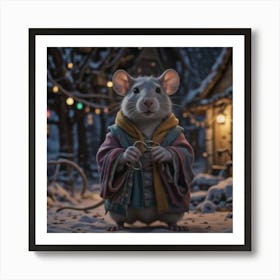 Wizard Rat Art Print