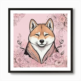 Shiba Inu 23 Art Print