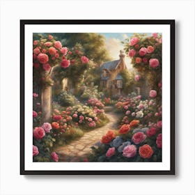 Rose Garden 1 Art Print
