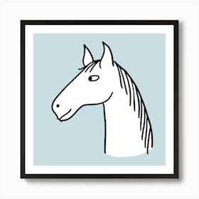 Horse Smiling Art Print