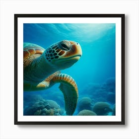 Turtle Stock Videos & Royalty-Free Footage Art Print